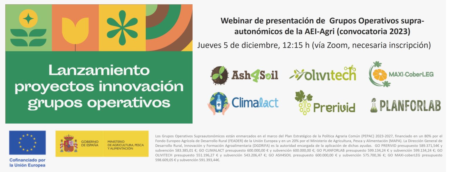 GO OLIVITECH y GO PRERIVID en el evento europeo Suelos Vivos