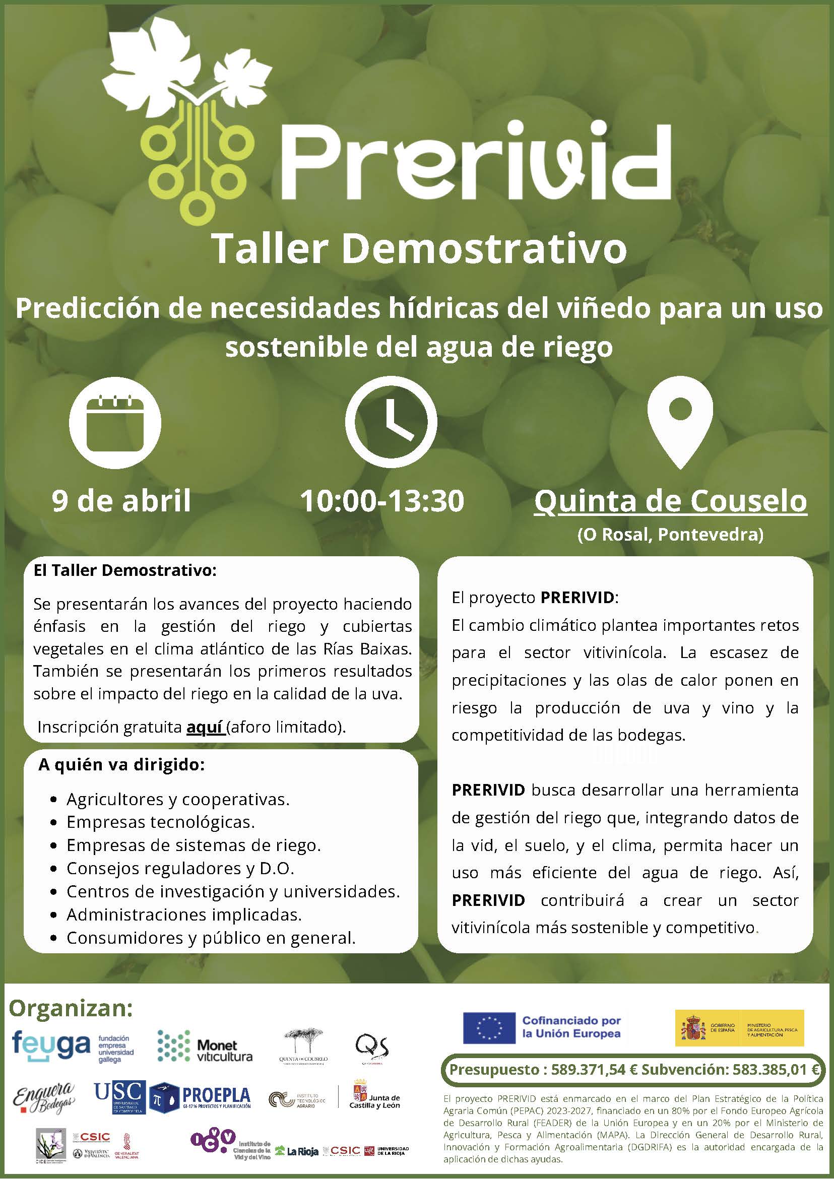Taller Demostrativo del Grupo Operativo PRERIVID